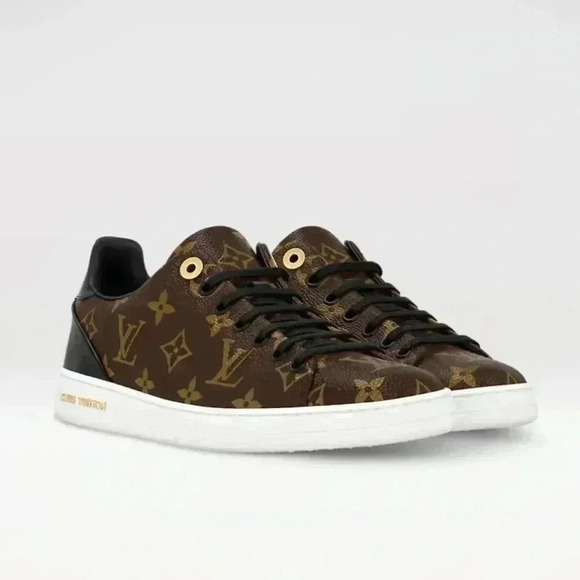 Louis Vuitton Frontrow monogram brown sneakers 40 - Picture 6 of 14